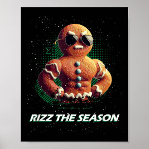 Poster Rizz The Season Gingerpão Man Sigma Male Christm