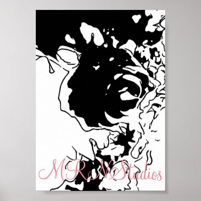 Poster RMNtudios Flor Doodle (Frente)