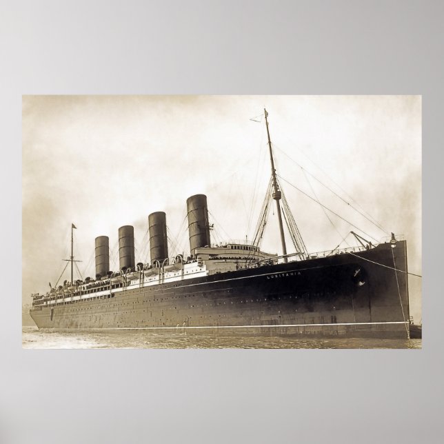 Pôster RMS Lusitania (Frente)
