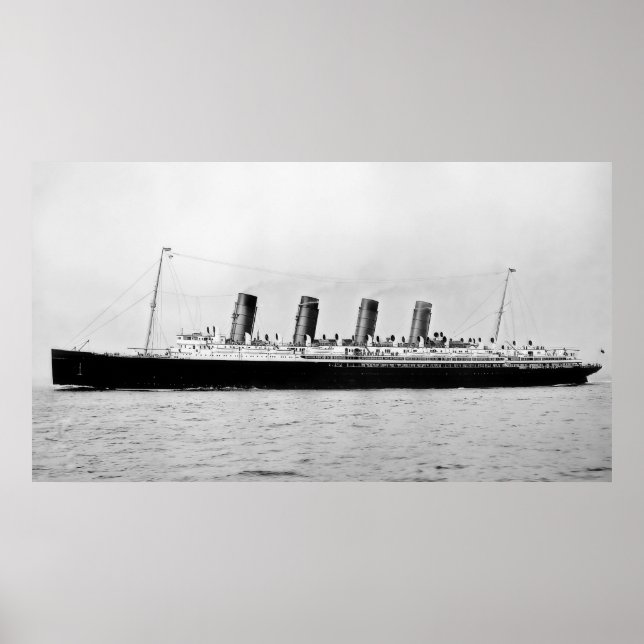 Pôster RMS Mauretania (Frente)