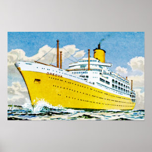 Poster RMS Orsova no mar