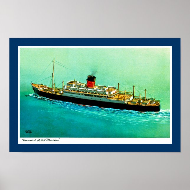 Pôster RMS Parthia (Frente)