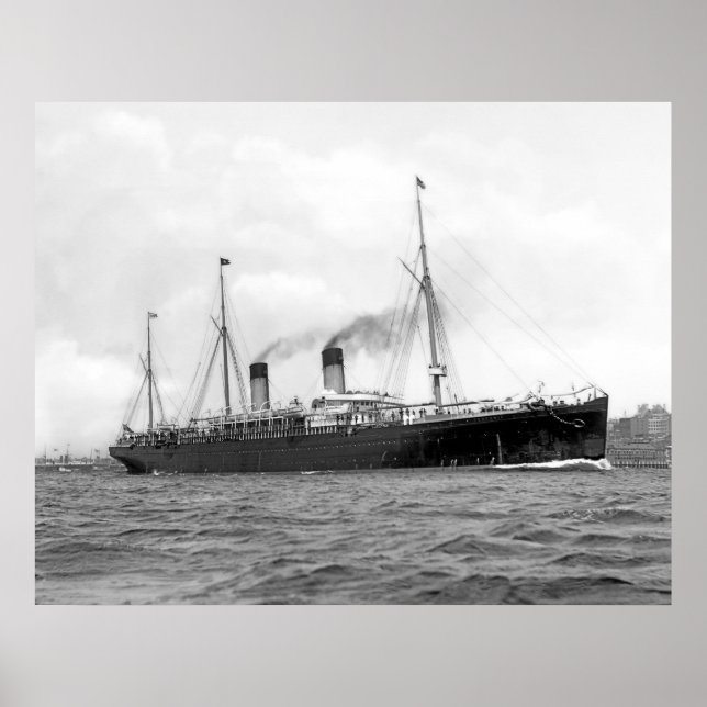 Pôster RMS Teutonic (Frente)