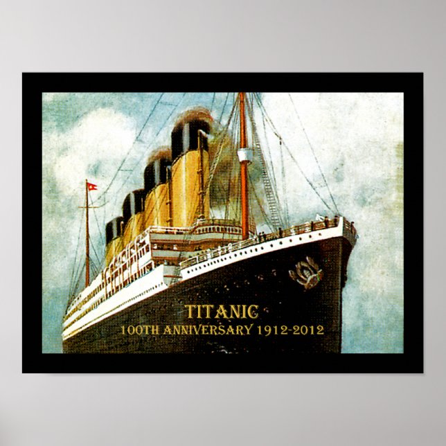 Pôster RMS Titanic 100º Aniversário (Frente)