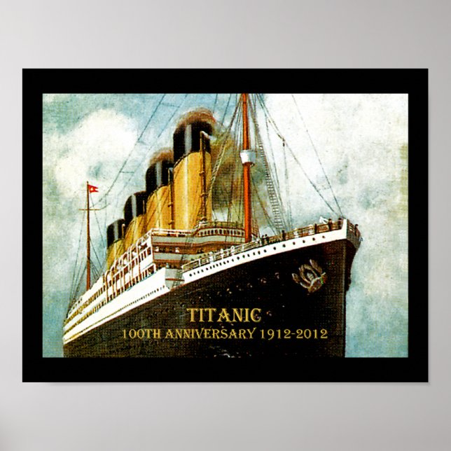 Pôster RMS Titanic 100º Aniversário (Frente)