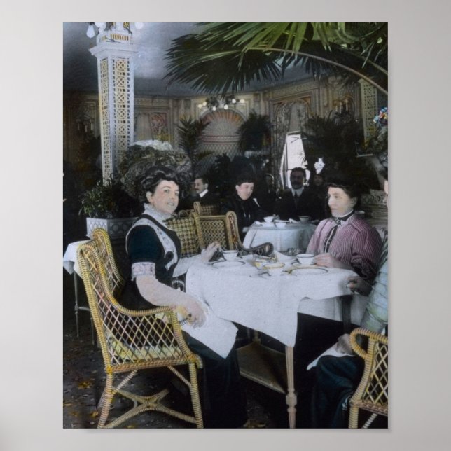 Poster RMS Titanic 1rua Passageiros Aproveitam o luxo (Frente)