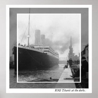 Pôster RMS Titanic antes da partida