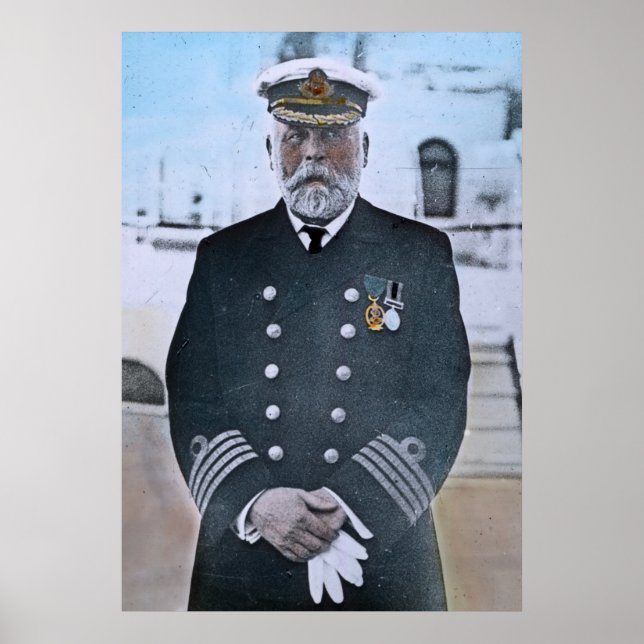 Poster RMS Titanic Capitão Edward J. Smith (Frente)