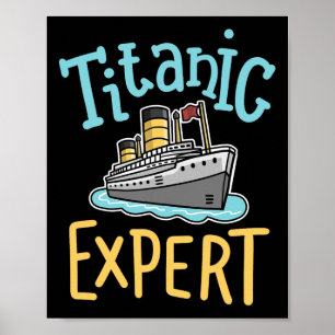 Poster Rms Titanic Engraçado Especialista Retro Navio de