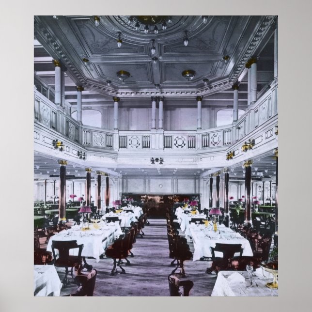 Poster RMS Titanic Grand Dining Room Luxury (Frente)
