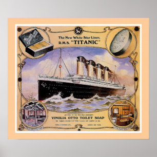 Poster RMS Titanic Vintage Soap Ad (canvas)