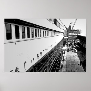 Pôster RMS titânico:  Os passageiros embarcam