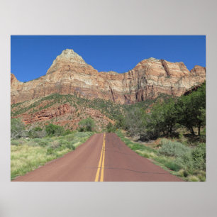 Poster Road at Zion National Park USA