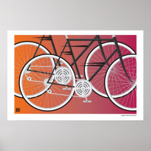 Poster Road Bikes-Impressão