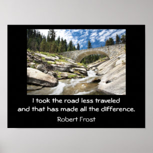 Poster Road less traveled - art print