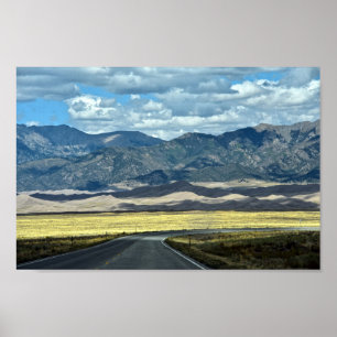 Poster Road to Excelente Sand Dunes National Park