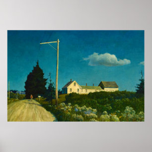 Poster Road to the Jones House by Newell Convers Wyeth