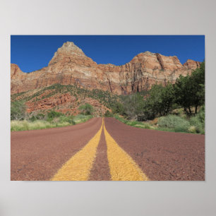 Poster Road Zion National Park EUA