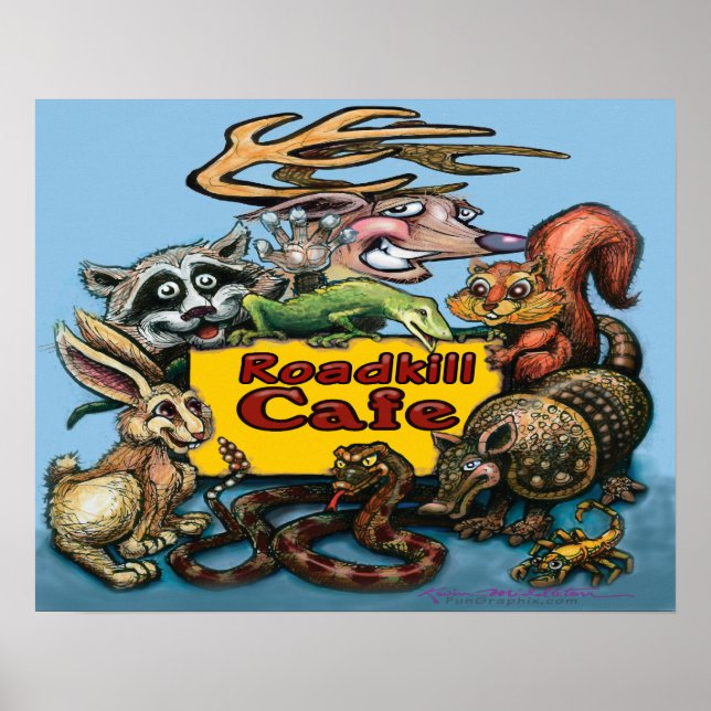 Poster Roadkill Cafe (Frente)