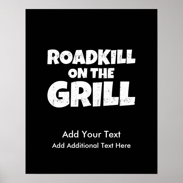 Poster Roadkill em Grill - Festa Engraçada de CHURRASCO (Frente)