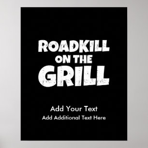 Poster Roadkill na grade - partido engraçado do CHURRASC