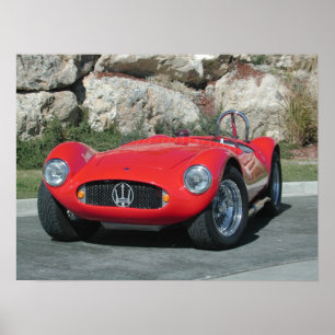Pôster Roadster 1955 de Maserati A6GC5