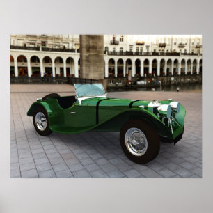 Poster Roadster de Jaguar SS 90 - GRANDE