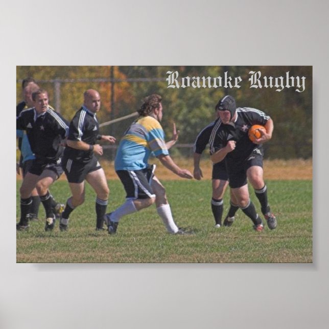 Poster Roanoke Rugby - Ben Call (Frente)