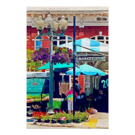 Pôster Roanoke Va - Market Street