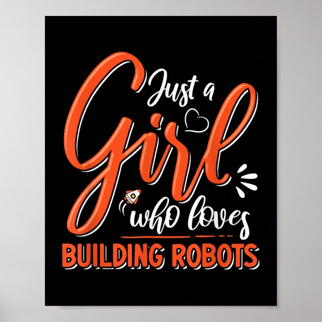 Poster Rob de Rapariga de Engenharia Robótica-Lover do En (Frente)