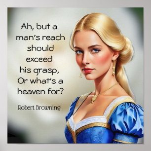 Poster Robert Browning ou para que é um céu