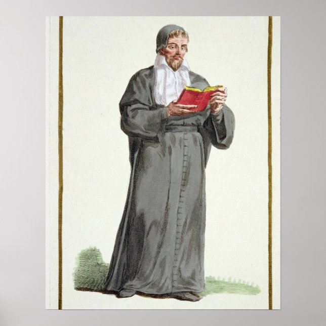 Poster Robert de Sorbon (1201-94) de "Receuil des Estam (Frente)