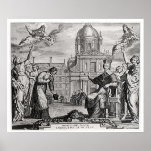 Pôster Robert de Sorbon e Cardeal Richelieu
