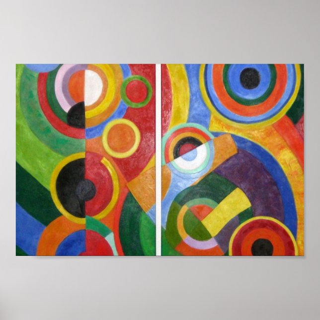 Poster Robert Delaunay abstrato art (Frente)