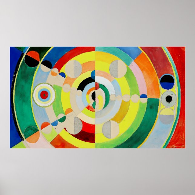 Poster Robert Delaunay - Alivio de disco - Abstrato (Frente)