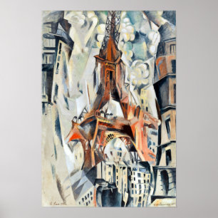 Pôster Robert Delaunay Eiffel Torre