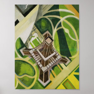 Poster Robert Delaunay Eiffel Torre arte