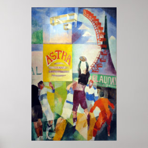 Poster Robert Delaunay Equipe De Cardiff