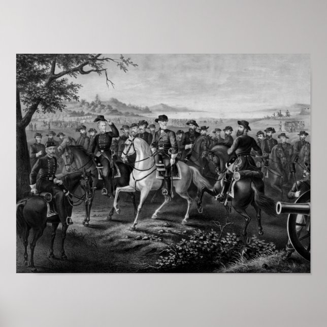 Pôster Robert E. Lee e seus generais (Frente)