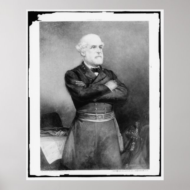 Poster Robert Edward Lee Fotografia de John Adams Elder (Frente)