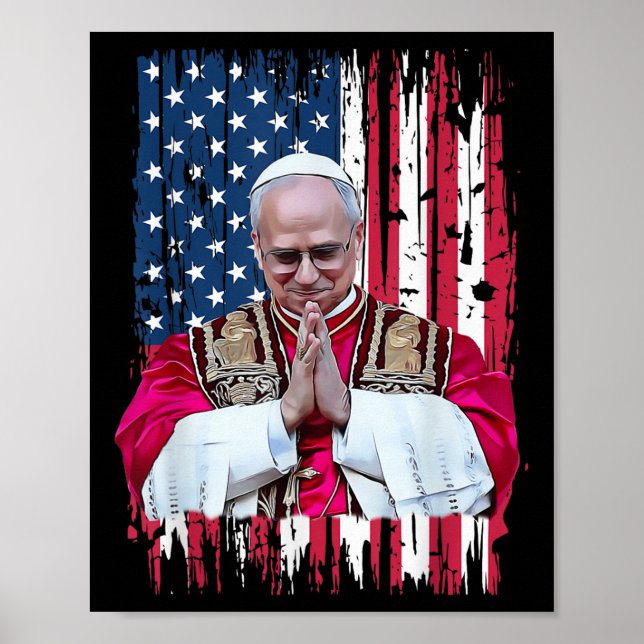 Poster Robert Francis Prevost Pope Americas (Frente)