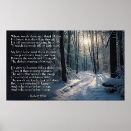 Poster Robert Frost: Parando por Woods numa Noite Neve
