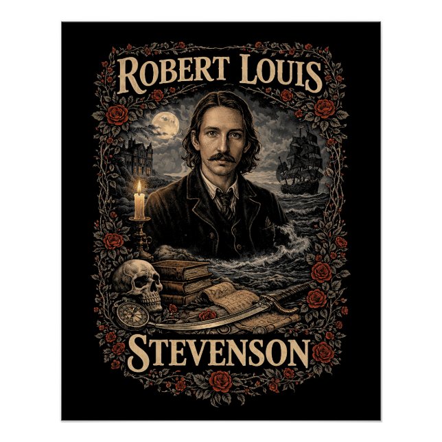 Pôster Robert Louis Stevenson (Frente)
