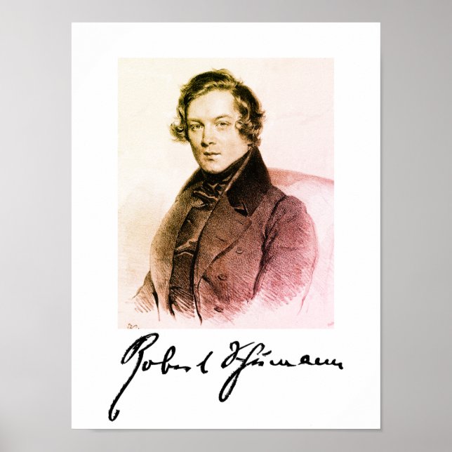 Poster Robert Schumann/ assinatura (Frente)