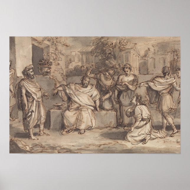 Poster Robert Smirke - Desenho para Timão de Atenas (Frente)