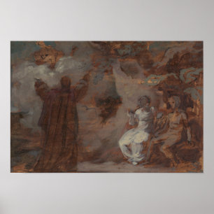 Poster Robert Smirke - Prospero Conjurando um Masque