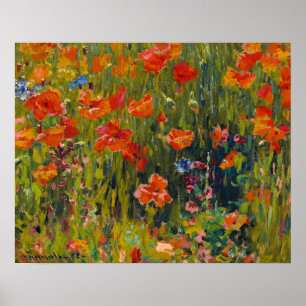 Poster Robert Vonnoh Poppies