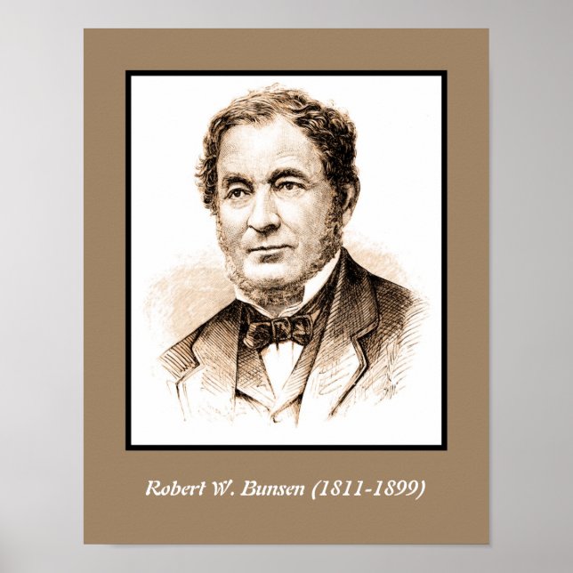 Pôster Robert Wilhelm Bunsen (Frente)