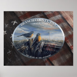 Poster Robin Branch Co. MICH.