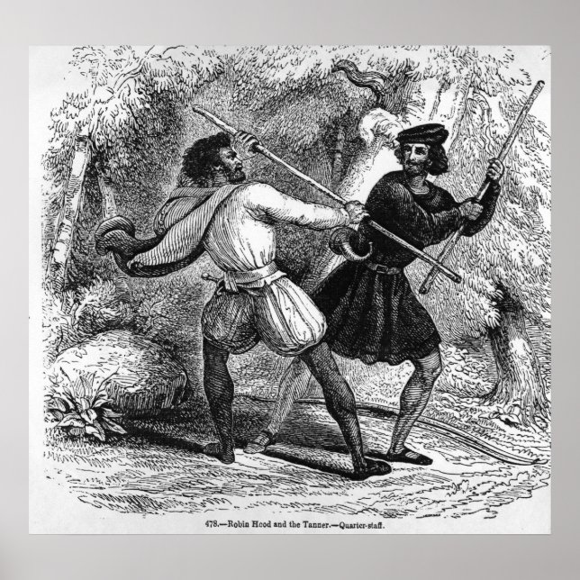 Pôster Robin Hood e o Tanner com o Quarter funcionarios (Frente)
